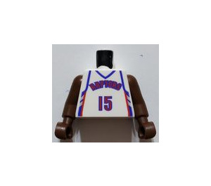 LEGO Weiß NBA Vince Carter, Toronto Raptors Torso