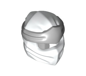 LEGO White Ninjago Wrap with Medium Stone Grey Headband (40925)
