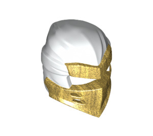 LEGO White Ninjago Wrap with Pearl Gold Armor (66953)