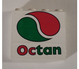 LEGO blanc Octan Sign Stickered Assembly