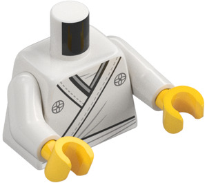 LEGO Blanc Okino Minifigurine Torse (973 / 76382)