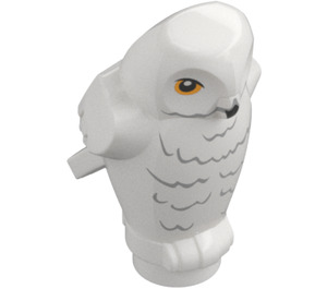 LEGO hvid Ugle med Snowy Mønster med kantede træk (39257 / 39641)