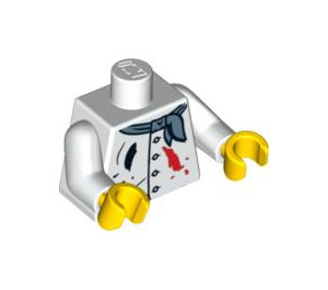 LEGO White Painter Artist Torso (973 / 88585)