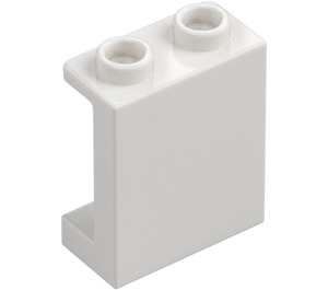 LEGO Bílá Panel 1 x 2 x 2 s bočními podpěrami, dutými cvočky (35378 / 87552)