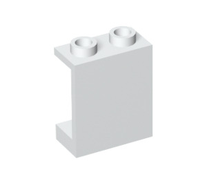 LEGO Weiß Panel 1 x 2 x 2 ohne seitliche Stützen, hohle Bolzen (4864 / 6268)
