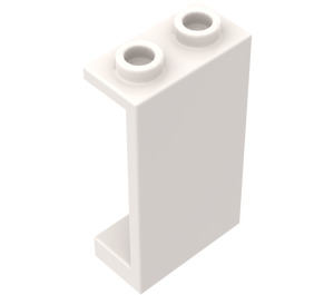 LEGO Weiß Panel 1 x 2 x 3 ohne seitliche Stützen, hohle Bolzen (2362 / 30009)