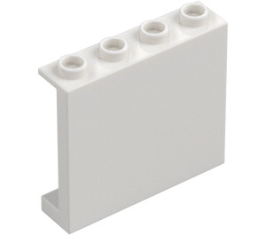 LEGO Hvit Panel 1 x 4 x 3 med sidestøtter, hule knotter (35323 / 60581)