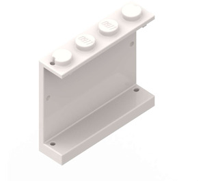 LEGO Vit Panel 1 x 4 x 3 utan sidostöd, solida knoppar (4215 / 30007)