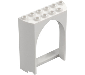 LEGO Weiß Paneel 2 x 6 x 6.5 mit Bogen (35565)