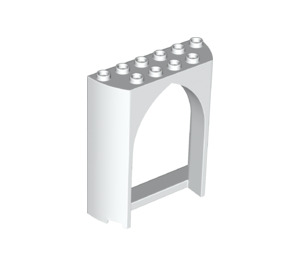 LEGO White Panel 2 x 6 x 6.5 with Arch (35565)