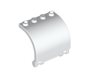 LEGO White Panel 3 x 4 x 3 Curved with Hinge (18910)