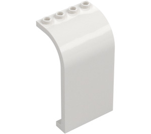 LEGO White Panel 3 x 4 x 6 with Curved Top (2571 / 35251)