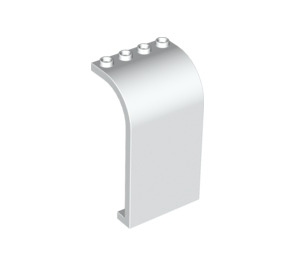 LEGO White Panel 3 x 4 x 6 with Curved Top (2571 / 35251)