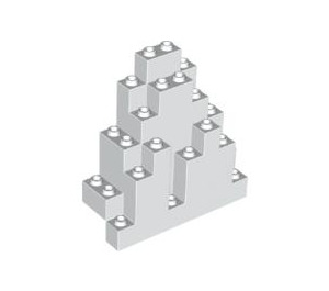 LEGO Weiß Panel 3 x 8 x 7 Felsen Dreieckig (6083)