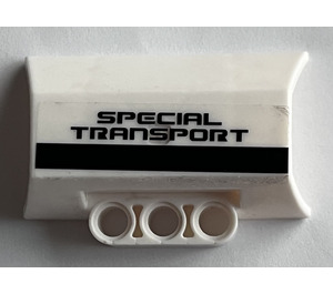 LEGO White Panel 4 x 6 Side Flaring Intake with Three Holes with Special Transport Sticker (61069)