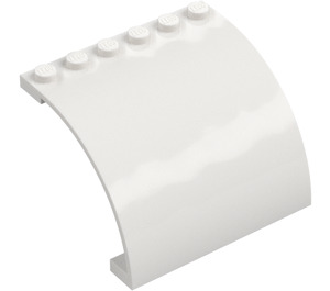 LEGO Bianco Pannello 6 x 5 x 3 Curvo (5065)