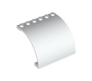 LEGO White Panel 6 x 5 x 3 Curved (5065)