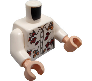 LEGO Blanc Petunia Dursley Minifigurine Torse (973 / 76382)