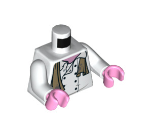 LEGO Bianco Pigsy Chef Giacca Busto con Stoffa Around Neck (973 / 76382)