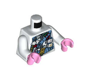 LEGO Weiß Pigsy Minifig Torso (973 / 76382)