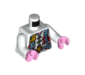 LEGO Blanco Pigsy Utility Chaleco Torso con Estrella Buckle (973 / 76382)