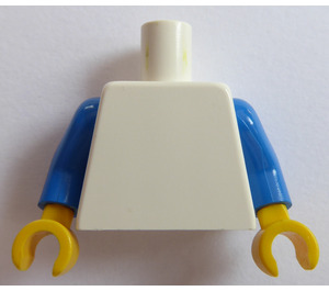 LEGO White Plain Torso with Blue Arms and Yellow Hands (973 / 76382)