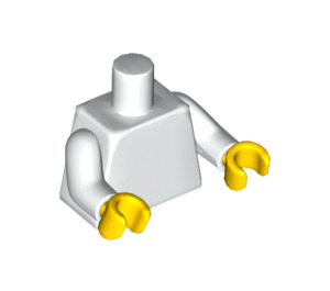 LEGO White Plain Torso with White Arms and Yellow Hands (76382 / 88585)