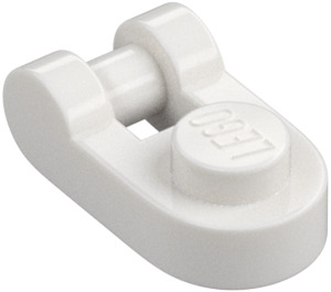 LEGO Blanc assiette 1 x 1 Rond avec Poignée (26047)