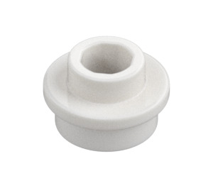 LEGO Wit Plaat 1 x 1 Rond met Open nop (28626 / 85861)