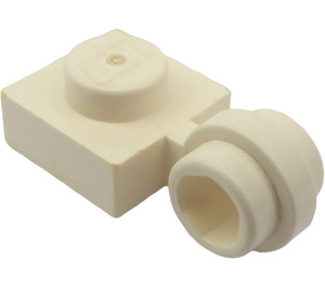 LEGO Bianco Piastra 1 x 1 con Clip (Anello sottile) (4081)