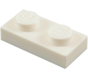 LEGO Weiß Platte 1 x 2 (3023 / 28653)