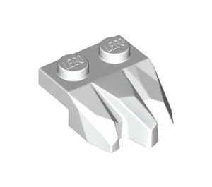 LEGO White Plate 1 x 2 with 3 Rock Claws (27261)