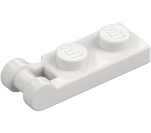 LEGO White Plate 1 x 2 with End Bar Handle (60478)