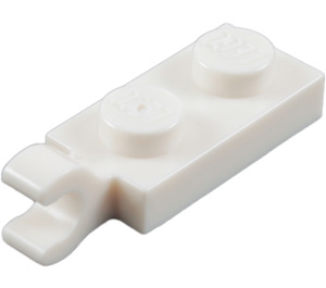 LEGO Weiß Platte 1 x 2 mit Horizontaler Clip auf Ende (42923 / 63868)