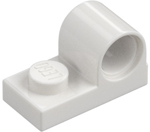 LEGO Bianco Piastra 1 x 2 con perno Foro (11458)