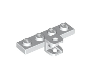 LEGO White Plate 1 x 4 with Ball Joint Socket with Plates (49422 / 98263)