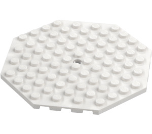 LEGO Blanco Placa 10 x 10 Octagonal con Agujero (89523)