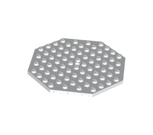 LEGO White Plate 10 x 10 Octagonal with Hole (89523)