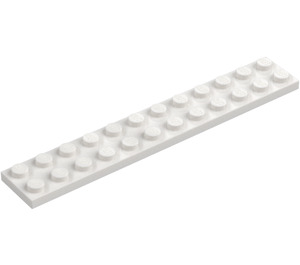 LEGO Bianco Piastra 2 x 12 (2445)