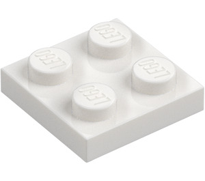 LEGO Vit Platta 2 x 2 (3022 / 94148)