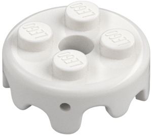 LEGO Bílá Deska 2 x 2 Kolo Cake Frosting (65700)