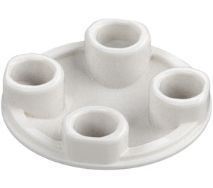 LEGO White Plate 2 x 2 Round with Rounded Bottom (2654 / 28558)