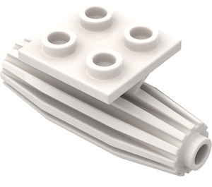 LEGO Blanc assiette 2 x 2 avec Moteur d'avion (4229)