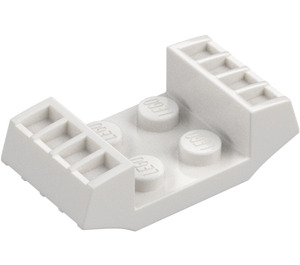 LEGO Weiß Platte 2 x 2 mit Erhoben Grilles (41862)