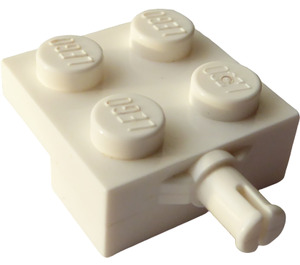 LEGO Wit Plaat 2 x 2 met Wiel Houder (4488 / 10313)