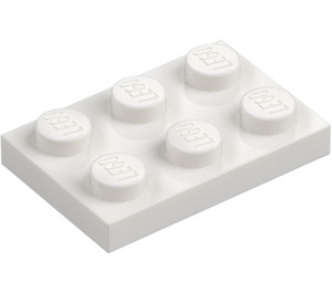 LEGO White Plate 2 x 3 (3021)