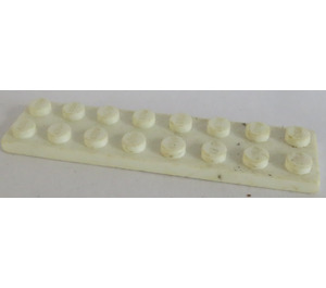 LEGO White Plate 2 x 8 with Waffle Underside