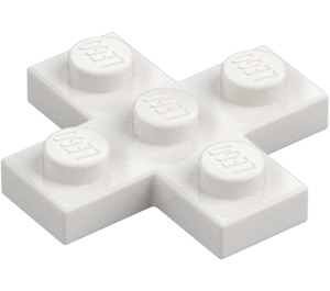 LEGO Bílá Deska 3 x 3 Kříž (15397)