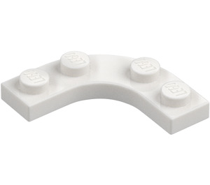 LEGO White Plate 3 x 3 Rounded Corner (68568)