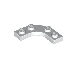LEGO Weiß Platte 3 x 3 Gerundet Ecke (68568)